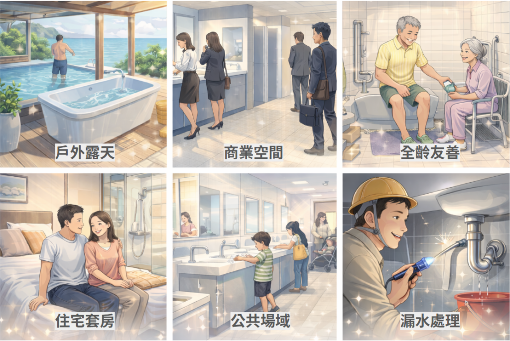 快客整體衛浴應用場景